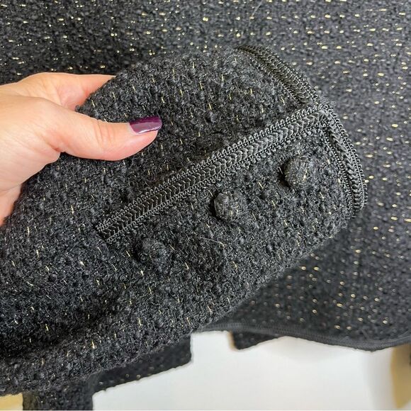 Aqua Kerri Rosenthal Heart Patch Boucle Jacket M - Picture 8 of 9